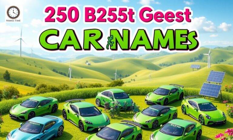 250 Best Green Car Names