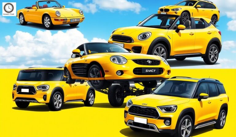 240 Best Yellow Car Names A Comprehensive List