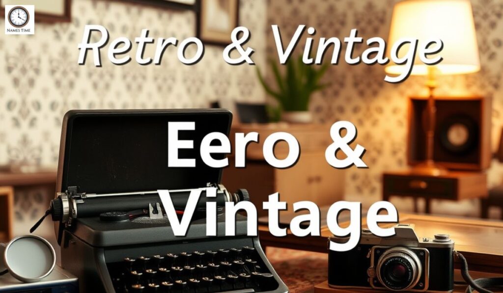 9. Retro & Vintage Names 