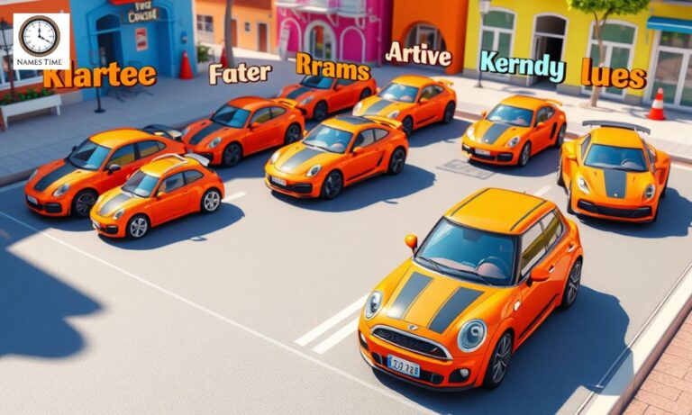 Best Orange Car Names