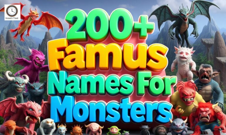 Famous Names For Monster