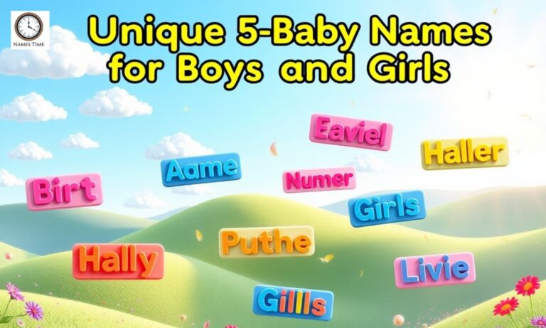 Unique 5-Letter Baby Names for Boys and Girls